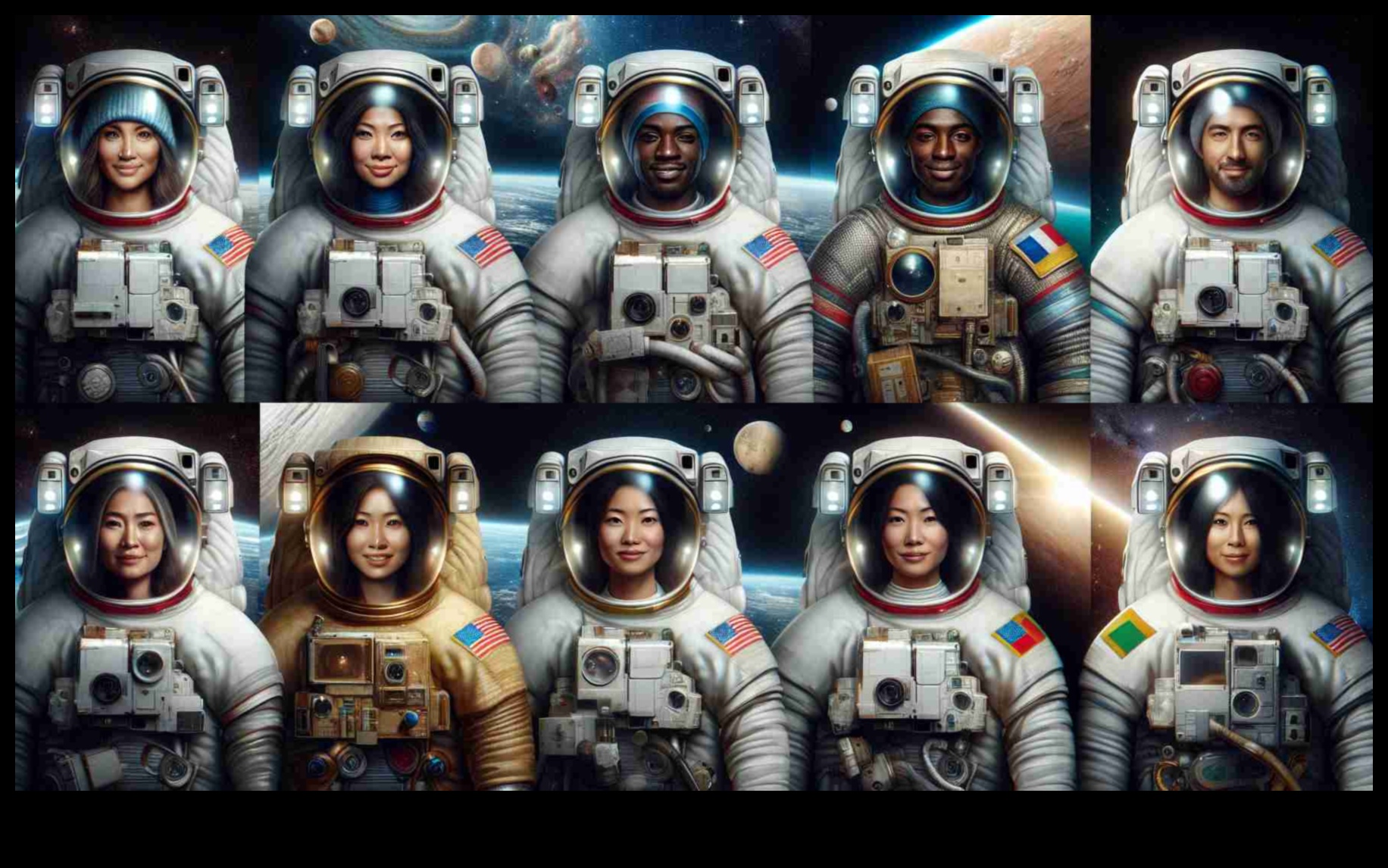 Astronauts Unveiled: Portraits of Celestial Trailblazers