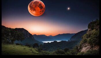 Lunar Luminescence: Radiant Beauty Midst the Cosmic Marvels